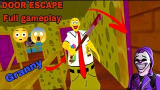 Horror sponge granny V1.8 full gameplay Door escape