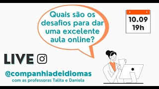 Live: Quais são os desafios para dar uma excelente aula online