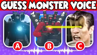 Guess the MONSTER'S VOICE #5 (Speaker Titan , G Man Toilet , Camera Titan )