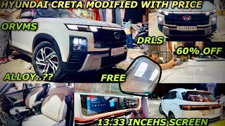 2024 HYUNDAI CRETA BASE MODEL MODIFIED WITH PRICING | CRETA MODIFICATION