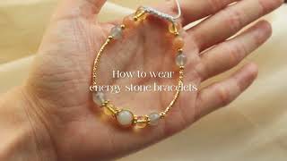 La Meno - How to wear energy stone bracelet