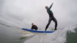 Surfing for the first time - Newport Beach, CA