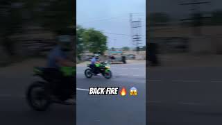 Kawasaki ninja 650 back fire 🔥/ only 1 in india 🇮🇳 #ninjalover #kawasakininja #reaction