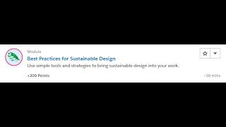 Best Practices for Sustainable Design [Salesforce Trailhead Answers]