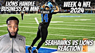 Reaction To Seattle Seahawks vs Detroit Lions Game Highlights | NFL 2024 Week 4