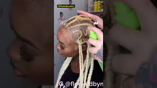 OMG!Those moves 😊IG @fleekedby #shortsfeed #braids #viral #youtubecreator #hairstyling