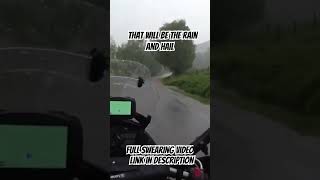 Surprise thunderstorm during motorbike ride #advlife #motorbike #advmoto #advride #vstrom