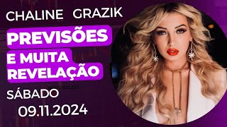 CHALINE GRAZIK  08/11/2024  PREVISÕES E  REVELAÇÃO  #previsões #vidente