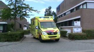 A1 Ambulance 08-119 met spoed vanaf Post Nijmegen.