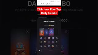 Pixel tap daily combo 13th June #pixelverse #pixeltap