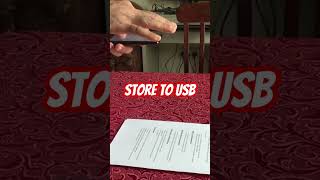 How to store scanned documents on a USB drive using the Kyocera TASKalfa 5004i Xerox machine #shorts