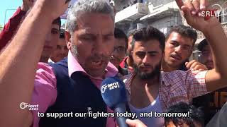 Protest in Maarat al-Numan on the "Friday of Rejecting Russian Aggression”