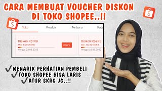 ATUR SKRG JG..!! CARA MEMBUAT VOUCHER TOKO DI SHOPEE | CARA MEMBUAT VOUCHER DISKON SHOPEE BIAR LARIS