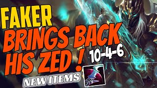 T1 Faker Plays ZED Mid vs Lissandra - Challenger Gameplay New Items Season 11 Faker Brings Back Zed