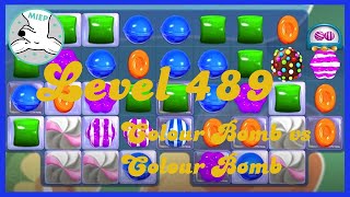 Candy Crush Saga Level 489 Tips NO BOOSTERS