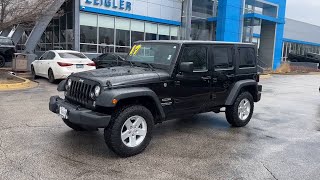 2017 Jeep Wrangler Elgin, Glendale Heights, Chicago, Schaumburg, Arlington Heights S8921