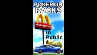 CRAZY - McDonald Pokemon Packs Opening (IN PUBLIC)