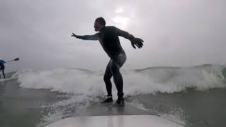 Surfing near Shell Island