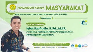 Pentingnya Partisipasi Politik Perempuan dalam Pembangunan Desa Cisaat | Iqbal Syafrudin, M.I.P.