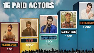 15 Highest paid indian actors 2024 || indian highest paid actor South & bollywood