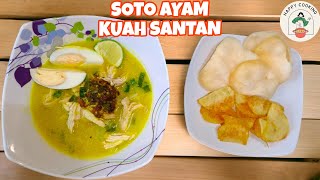 RESEP BUAT SOTO AYAM KUAH SANTAN SIMPLE | CARA MASAK SOTO AYAM KUAH SANTAN | SOTO VIRAL