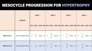 How to Progress Hypertrophy Training | Part 3: Mesocycle Progression