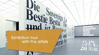 Exhibition tour with the artists