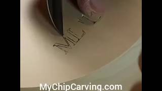 How to Chip Carve Letters, Sign Your Work Like This 👍