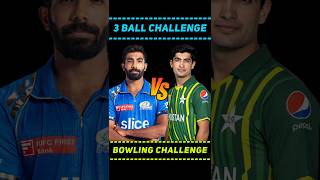 Jasprit Bumrah vs Naseem Shah 3 Ball Bowling Challenge In Game #trending #shorts