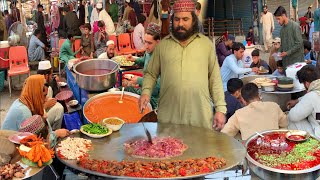 Breakfast in Afghanistan - Early Morning Breakfast Street Foods - Liver Fry Recipe - Dumpukht Recipe