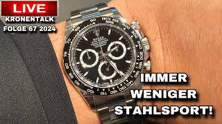 Immer weniger Stahlsport Rolex? Warum immer mehr Edelmetalluhren produziert werden!