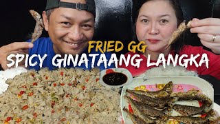 SPICY GINATAANG LANGKA II PRITONG GALUNGGONG II FILIPINO FOOD MUKBANG