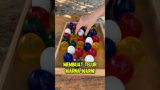 MEMBUAT TELUR WARNA WARNI  #shorts #funny #dubbing