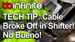 TECH TIP: Cable Broken Off Inside a Shimano Shifter Fix