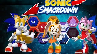 Tails and Amy play sonic smackdown