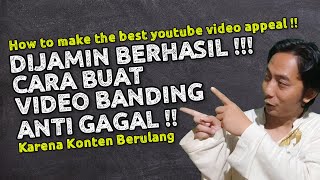 Dijamin Berhasil !! Cara dan Contoh video banding monetisasi youtube anti di tolak !!