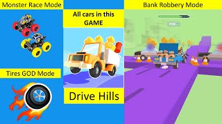 Drive Hills: All Car + All Mode +All AD's | Car Game Video, But It's Funny Video