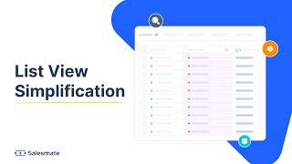 List View Simplification Advert - Salesmate