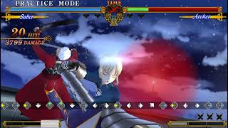 [Fate/UC PSP] Saber's BnB - double 46C variation