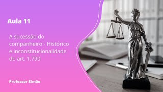 Aula 11 - A sucessão do companheiro - Histórico e inconstitucionalidade do art. 1.790