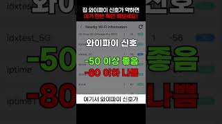 와이파이가 느릴 때 "이것" 수치 한번 확인해보세요!