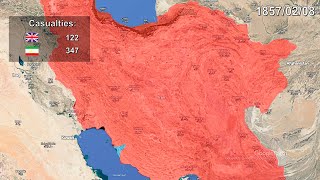 Anglo-Persian War in 1 minute using Google Earth