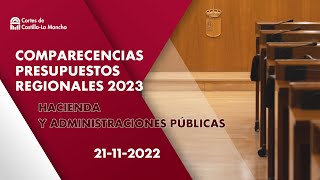 Comisión de Economía y Presupuestos (Hacienda) 21-11-2022