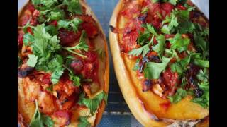 Spaghetti Squash Boats - Gluten Free, Dairy Free, Paleo Recipe