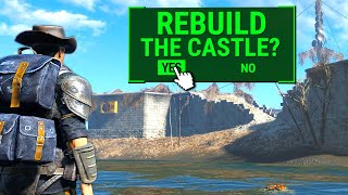 Rebuilding The Castle in Fallout 4 Survival Mode