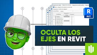 Como OCULTAR o MOSTRAR EJES (rejillas) EN REVIT 😉 Tutorial paso a paso arcux