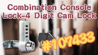 Combination Console Lock-4 Digit Cam Lock #107433 | ABA Locks - Lock Picking, Installation