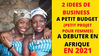 2 IDEES DE BUSINESS A PETIT BUDGET FACILES ET RENTABLES A  LANCER EN  AFRIQUE EN 2021