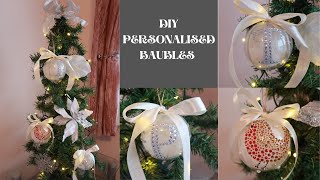 Vlogmas - Personalised baubles