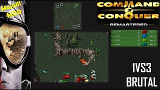 /Command & Conquer Remastered/ (Skirmish) 1VS3 BRUTAL AI  I King of the Mountain I